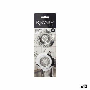 Sink Filters Kinvara Silver Stainless steel 2 Pieces (12 Units)