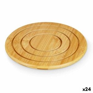 Table Mat Kinvara Natural Bamboo Circular 19 x 1 x 19 cm (24 Units)