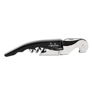 Bottle Opener with Corkscrew JATA Black Stainless steel |  Corkscre...