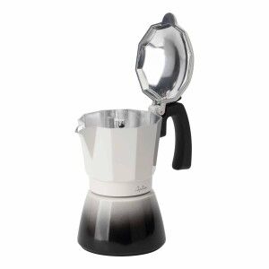 Italian Coffee Pot JATA HCAF2409 Cream Aluminium 9 Cups