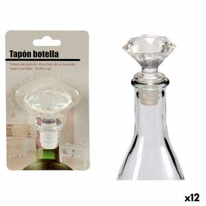 Airtight bottle cap Kinvara Transparent 4,5 x 14,5 x 8,5 cm Diamond...