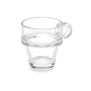 Satz von Kaffeetassen Vivalto Durchsichtig Glas 90 ml (6 Stück)