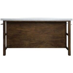 Kitchen furniture Home ESPRIT White Brown 168 x 76 x 92 cm |  Aména...