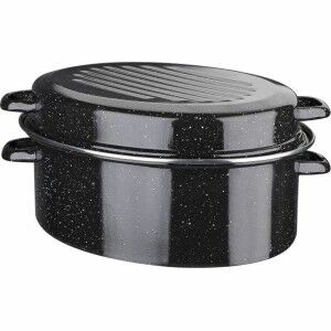 Casserole with lid GSW Black Enamelled Steel |  Pans and casseroles...