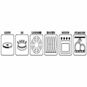 Casserole avec Couvercle GSW Noir Acier émaillé