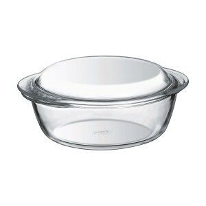 Casserole with lid Pyrex 1,4 L 18 x 9 x 21 cm White Transparent Gla...
