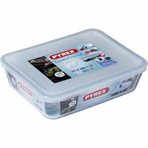 Food Preservation Container Pyrex White Transparent Rectangular 1,5...