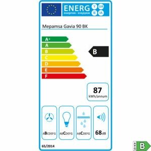 Konventioneller Rauchfang Mepamsa GAVIA 90CM NEGR