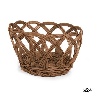 Brotkorb My Bar RATTAN Polypropylen kreisförmig 15 x 8 cm (24 Stück)