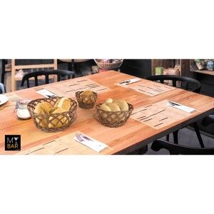 Bread Basket My Bar RATTAN polypropylene Oval 26 x 20 x 8 cm (24 Units)