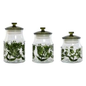3 Tubs Home ESPRIT Green Crystal 1,2 L 3 Pieces |  Lunch boxes, foo...