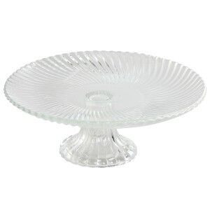 Flat Plate Home ESPRIT Transparent Crystal 20,5 x 20,5 x 7,5 cm |  ...