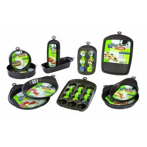 Backform Pyrex Braun Schwarz Metall