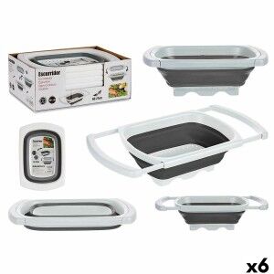 Strainer Kinvara White Grey polypropylene TPR 60 x 26 x 12 cm 39,5 x 4,5 x 26 cm (6 Units)