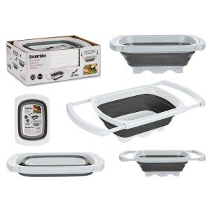 Strainer Kinvara White Grey polypropylene TPR 60 x 26 x 12 cm 39,5 x 4,5 x 26 cm (6 Units)