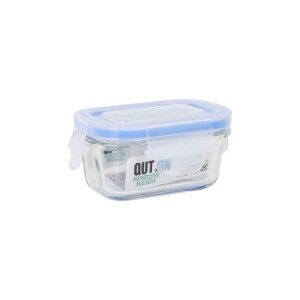 Lunch box Inde Quttin Rectangular 120 ml 11 x 8 x 5,1 cm (24 Units)