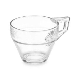 Tea and coffee cup Vivalto Transparent Glass 199 ml (6 Units) |  Cu...