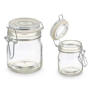 Glass Jar Vivalto Transparent 150 ml (6 Units)
