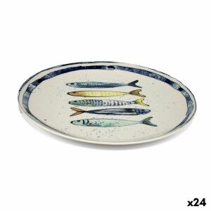 Flat Plate La Mediterránea Peixe 25,5 cm (24 Units)