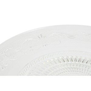Flat Plate Home ESPRIT Transparent Crystal 29 x 29 x 9,2 cm