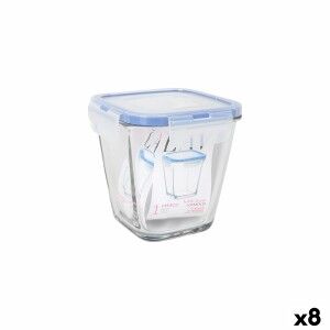 Hermetic Lunch Box LAV Blue Transparent 700 ml (8 Units) |  Lunch b...