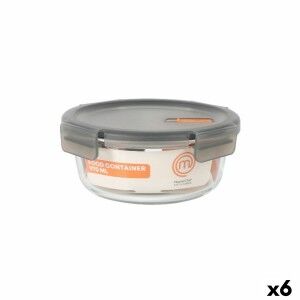 Hermetic Lunch Box MasterChef Grey Transparent Circular 970 ml (6 U...