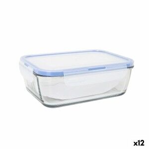 Hermetic Lunch Box LAV Grey Transparent 1,2 L (12 Units) |  Lunch b...