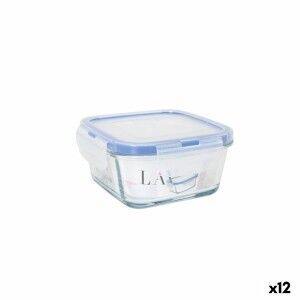 Hermetic Lunch Box LAV Blue Transparent 375 ml (12 Units) |  Lunch ...