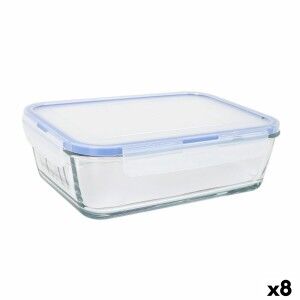 Hermetic Lunch Box LAV Grey Transparent 1,9 L (8 Units)