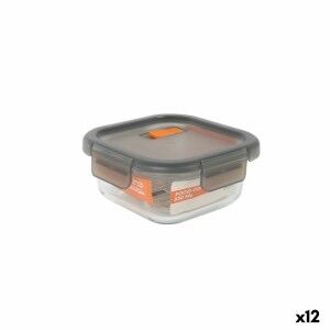 Hermetic Lunch Box MasterChef Grey Transparent Squared 530 ml (12 U...