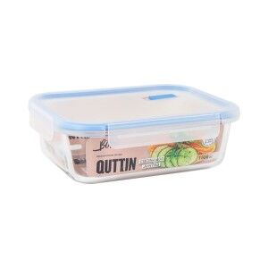 Hermetic Lunch Box Quttin Boho Transparent Rectangular 1,5 L (6 Uni...