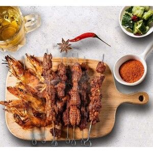 Barbecue Skewer Set Algon Metal 25 cm 12 Pieces (24 Units)