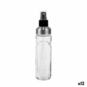Cruet Anna Transparent Silver Glass 175 ml (12 Units) |  Spice and ...