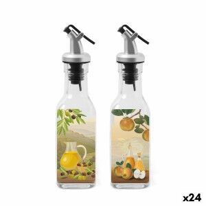 Condiment Set Anna Transparent Silver Glass ABS 170 ml 5 x 5 x 20 c...