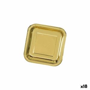 Geschirr-Set Algon Gold 26 cm 3 Stücke (18 Stück)