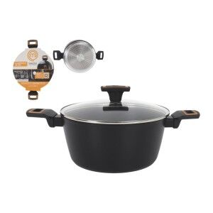 Casserole with lid MasterChef 28 cm 2,5 mm (4 Units)
