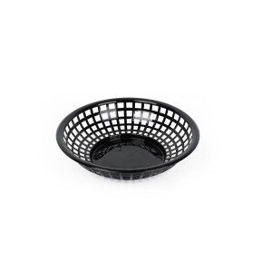 Bread Basket Black Plastic Circular 19,6 x 19,6 x 4,6 cm (24 Units)...