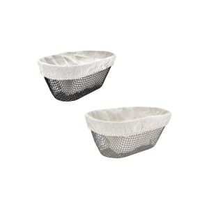 Bread Basket Metal Oval 25 x 13 x 10 cm (18 Units) |  Kitchen boxes...