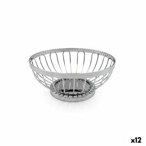 Breadbasket My Bar Silver Metal 17,5 X 7 CM (12 Units) |  Kitchen b...
