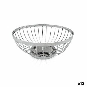 Breadbasket My Bar Silver Metal ø 20,5 x 8,5 cm (12 Units) |  Kitch...