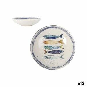 Assiette creuse La Mediterránea Peixe Ø 21 cm (12 Unités)