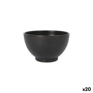 Bowl Azofra Black 15 x 15 x 9 cm (20 Units)