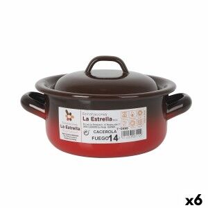 Casserole La Estrella Fuego 1L Ø 14 x 7 cm (6 Units) |  Pans and ca...