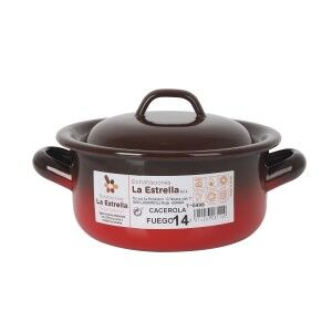 Casserole La Estrella Fuego 1L Ø 14 x 7 cm (6 Units) |  Pans and ca...