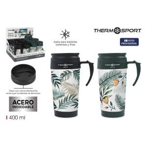 Thermal Cup with Lid ThermoSport 400 ml 0,4 l (12 Units)