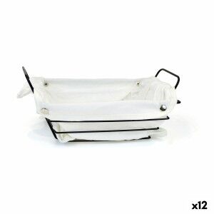 Breadbasket My Bar White Metal Rectangular 29 x 20 x 11,7 cm (12 Units)