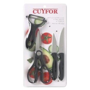 Peeler Knife Set Cuyfor Stainless steel 2 Pieces (12 Units)