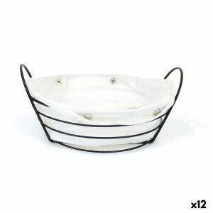 Breadbasket My Bar White Metal 26 x 23,5 x 11,2 cm (12 Units) |  Ki...