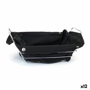 Breadbasket My Bar Black Metal Rectangular 29 x 20 x 11,7 cm (12 Un...