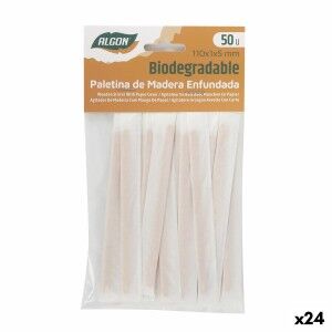 Rührstäbchen-Set für Kaffee Algon 110 x 1 x 5 mm 50 Stücke (24 Stück)